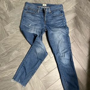 J. Crew Toothpick Ankle Jeans